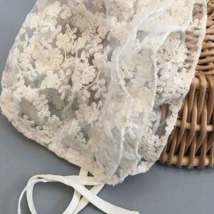 1pc Baby Flower Embroidered Polyester Cu