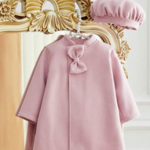 "SHEIN Baby Girls Elegant Simple Bow Jac