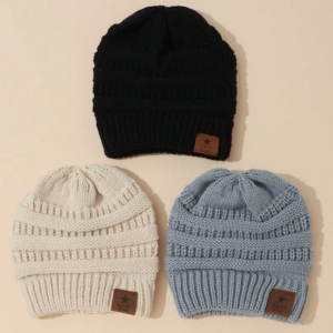 3pcs/Set Winter Soft Warm Knitted Baby H