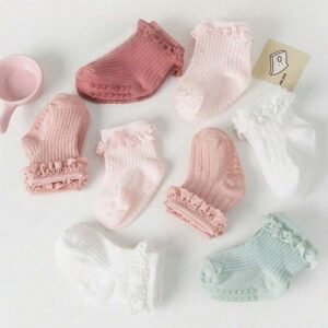 5 Pairs Kids Candy Color Socks