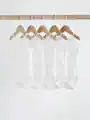White 5 Pack Baby Strappy Bodysuits N33-