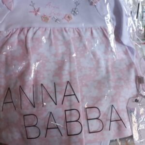 Dress pink white 2136