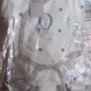 Pajama white gray 2133